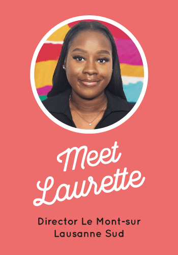 Portrait of Laurette, the director of the Little Green House daycare in Mont-sur-Lausanne South.