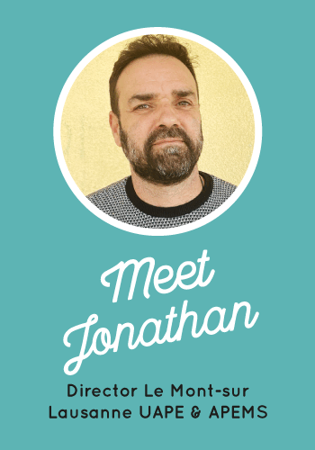 Portrait of Jonathan, Director of UAPE and APMES in Mont-sur-Lausanne
