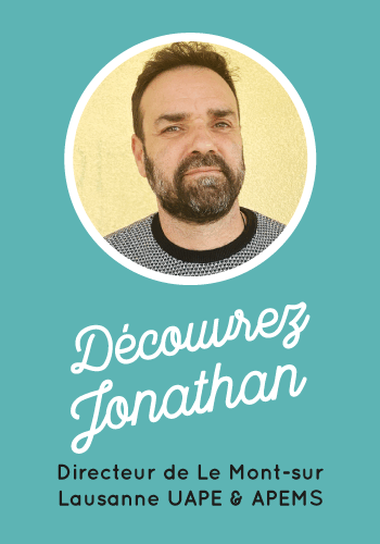 Jonathan_directeur_creche_Le-Mont-sur-Lausanne_UAPE_FR Portrait de Jonathan, le directeur UAPE et APMES au Mont-sur-Lausanne